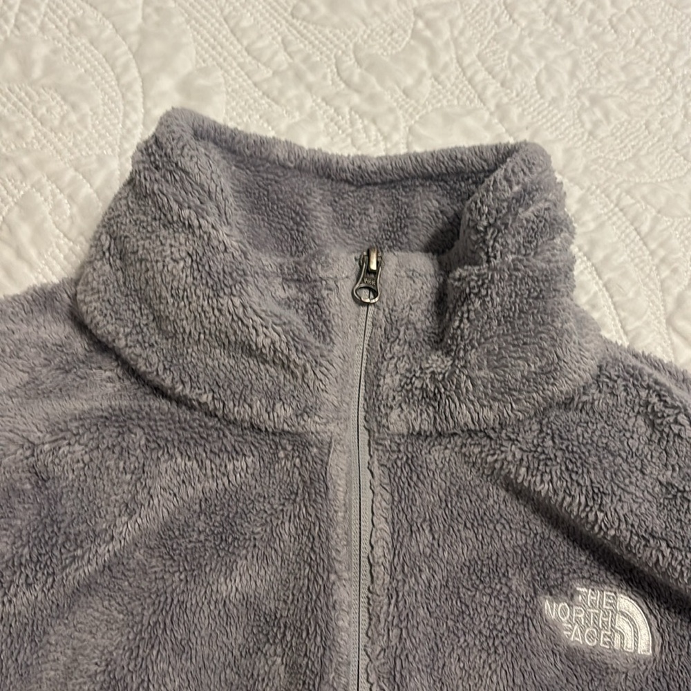 The North Face Women's Osito full-zip fleece jacket in a grey  size large - Picture 4 of 12